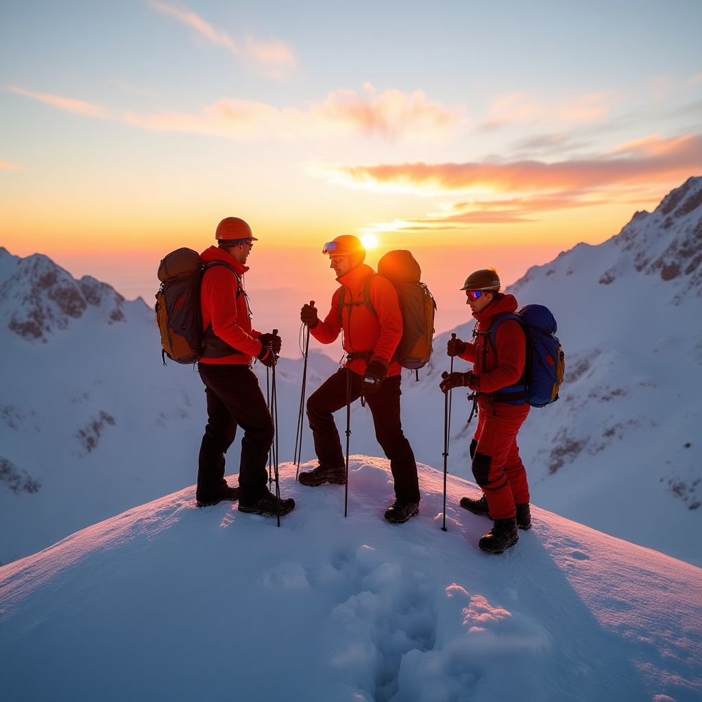 Zespół AdventurePro podczas górskiej wyprawy