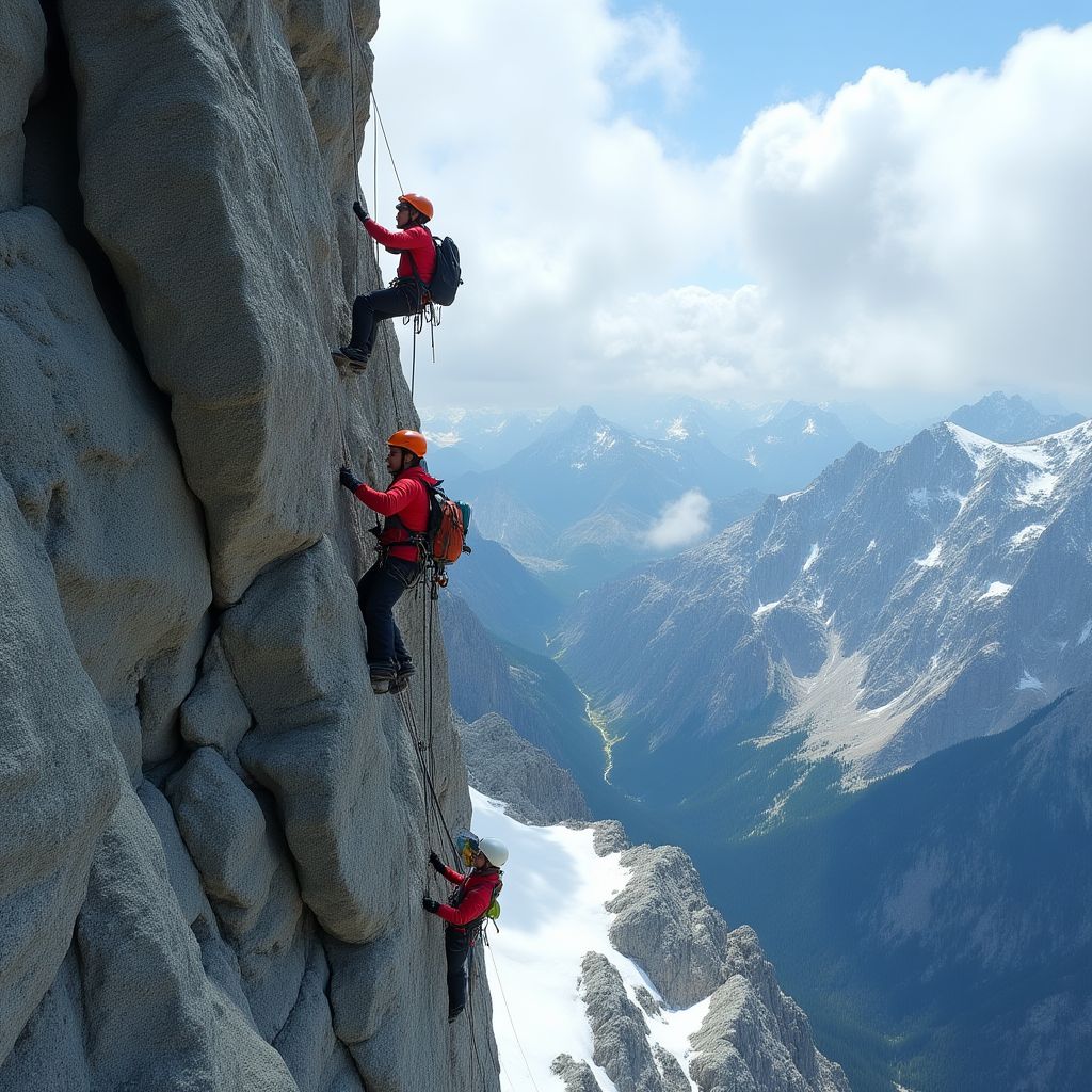 Wyprawa wspinaczkowa w Alpach